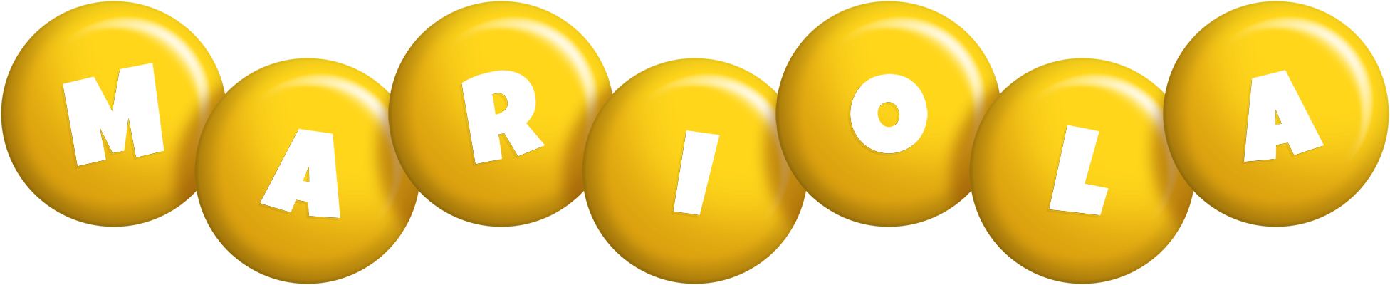 Mariola candy-yellow logo