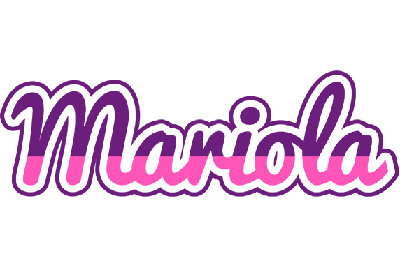 Mariola cheerful logo