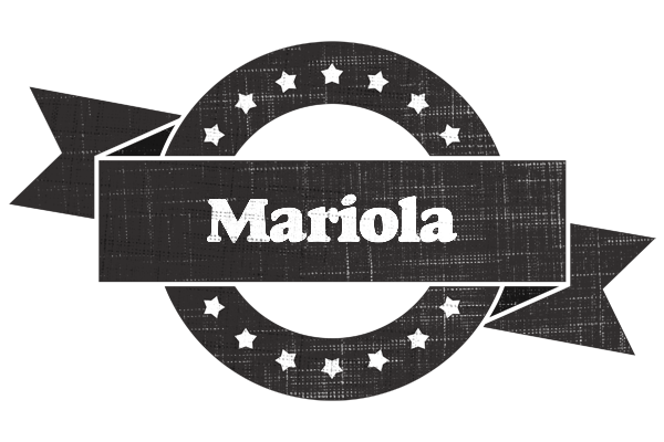 Mariola grunge logo