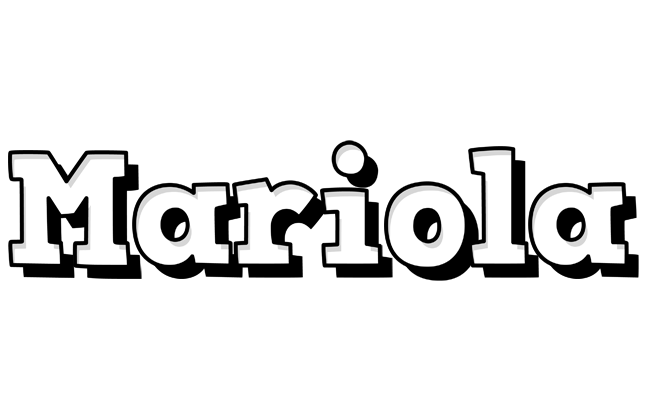 Mariola snowing logo