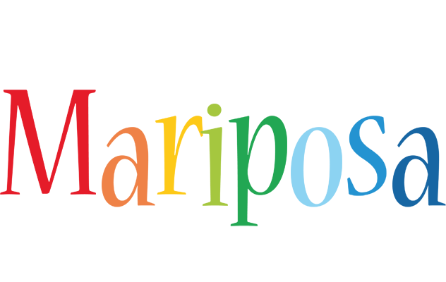 Mariposa birthday logo