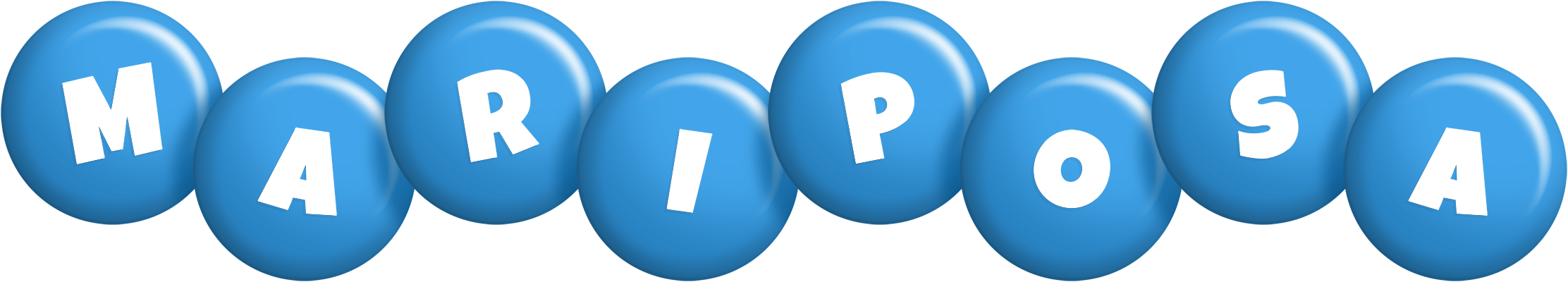 Mariposa candy-blue logo