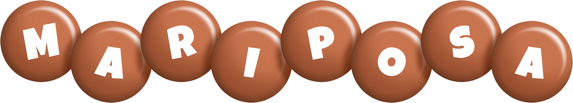 Mariposa candy-brown logo