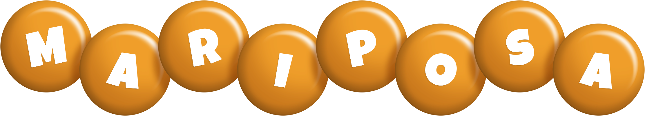 Mariposa candy-orange logo