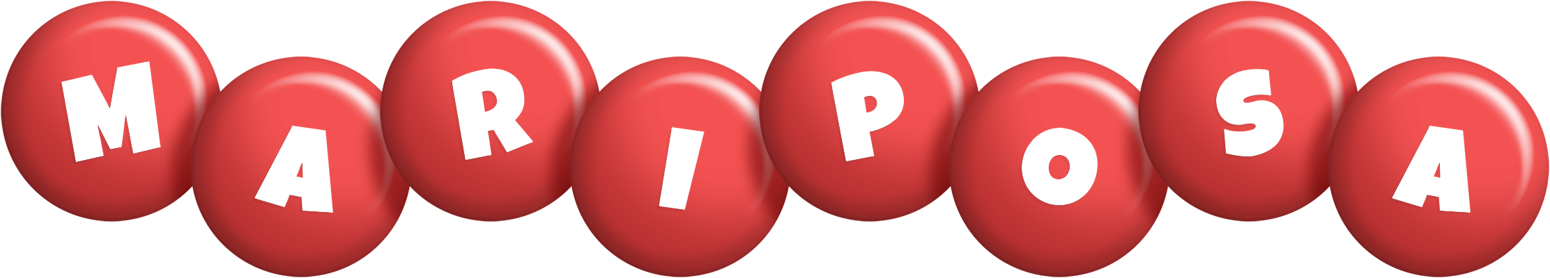 Mariposa candy-red logo