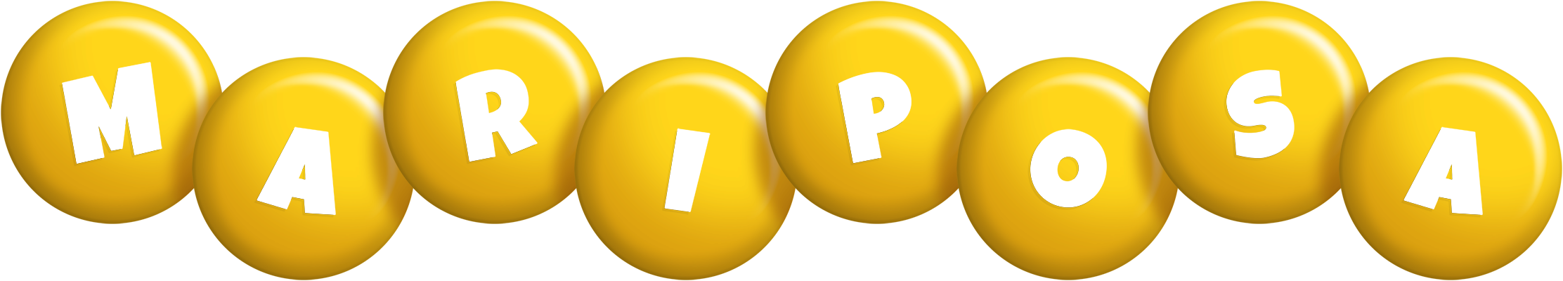 Mariposa candy-yellow logo