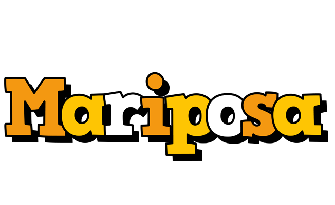 Mariposa cartoon logo