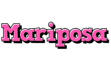 Mariposa girlish logo