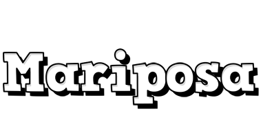 Mariposa snowing logo