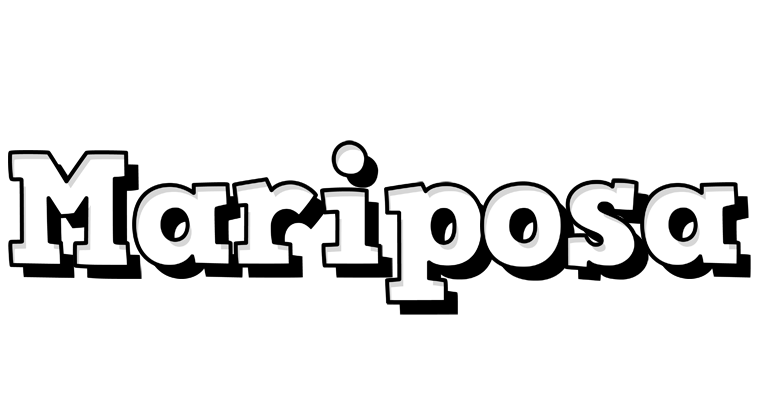 Mariposa snowing logo