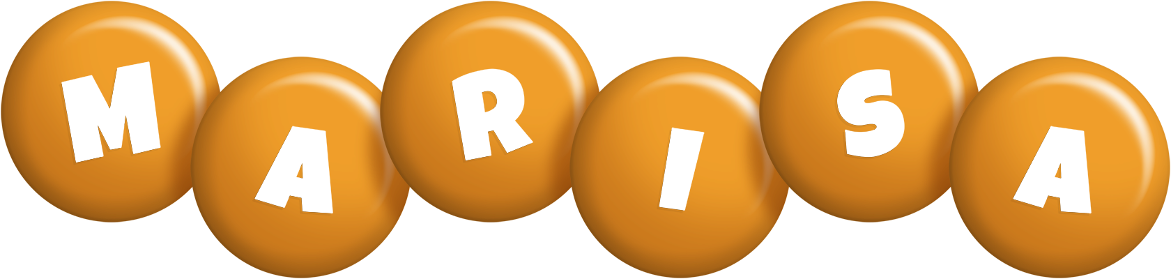 Marisa candy-orange logo