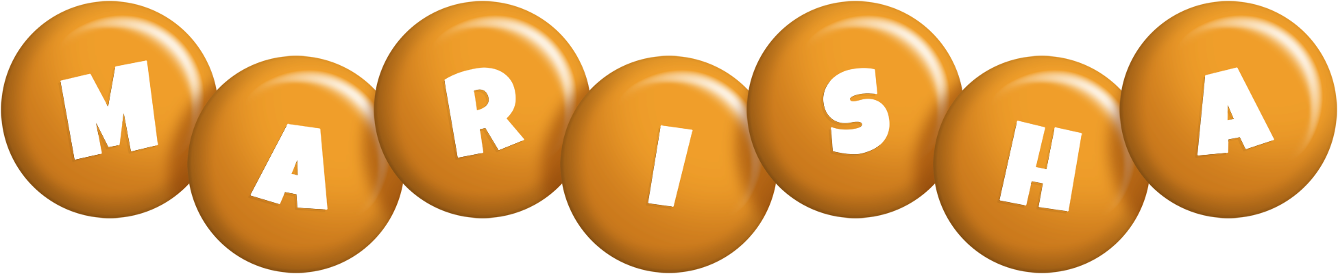 Marisha candy-orange logo