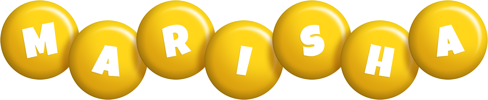 Marisha candy-yellow logo