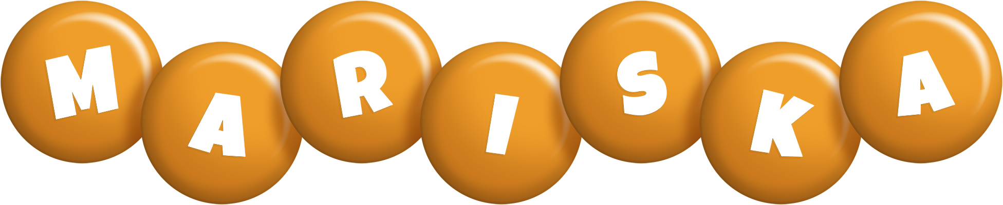 Mariska candy-orange logo