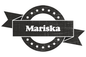 Mariska grunge logo