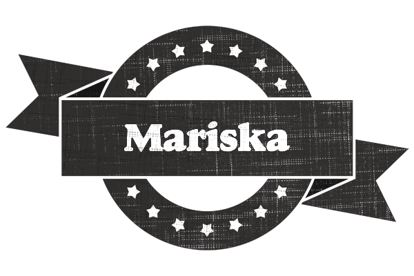 Mariska grunge logo