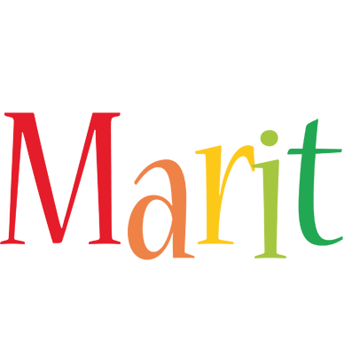 Marit birthday logo