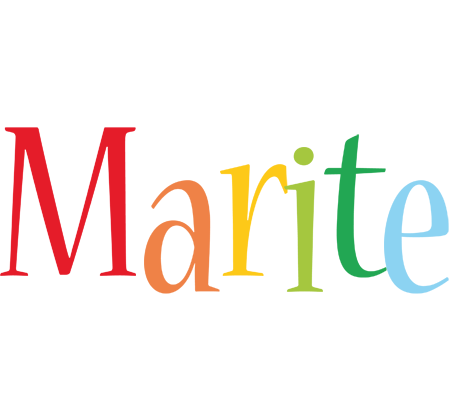 Marite birthday logo