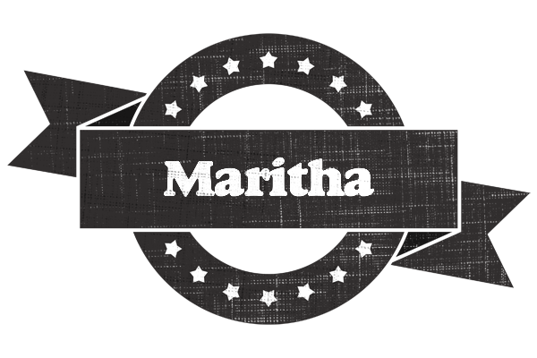 Maritha grunge logo