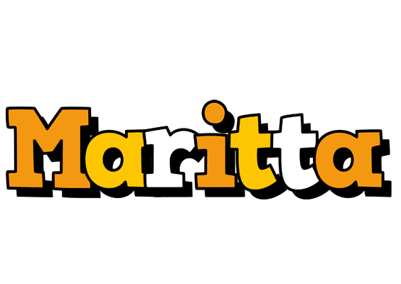 Maritta cartoon logo