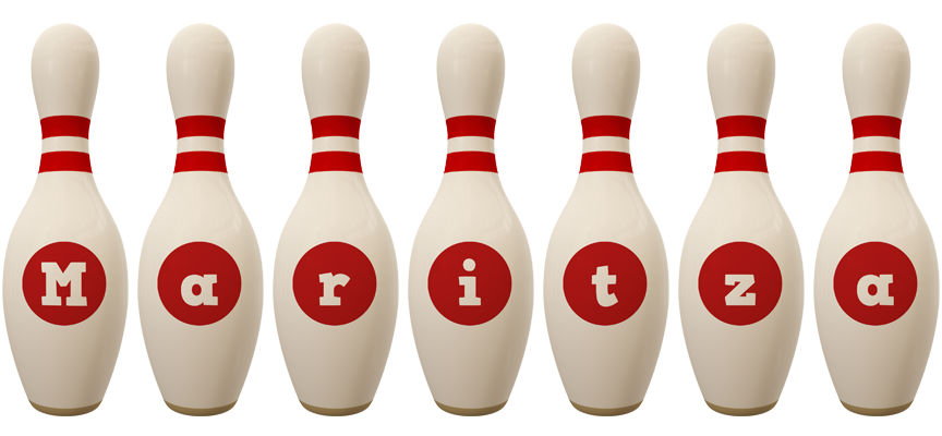 Maritza bowling-pin logo