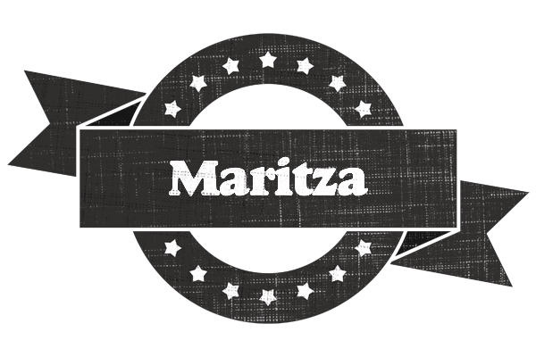 Maritza grunge logo