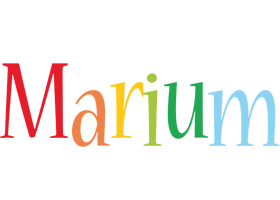 Marium birthday logo