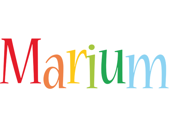 Marium birthday logo