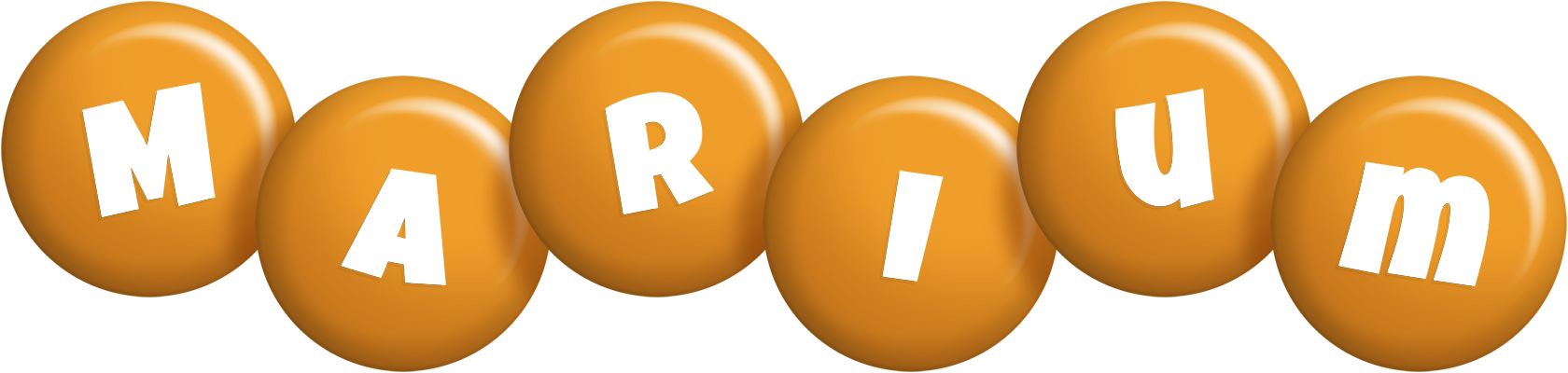 Marium candy-orange logo