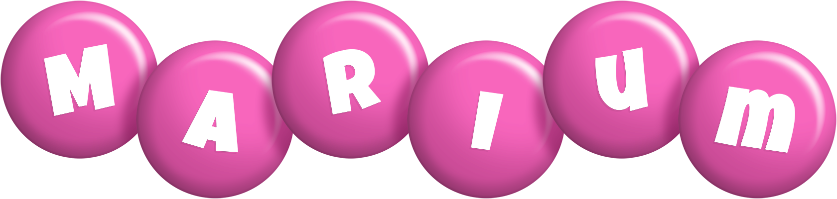 Marium candy-pink logo