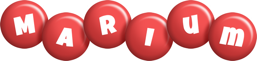 Marium candy-red logo