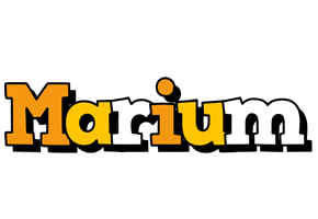 Marium cartoon logo