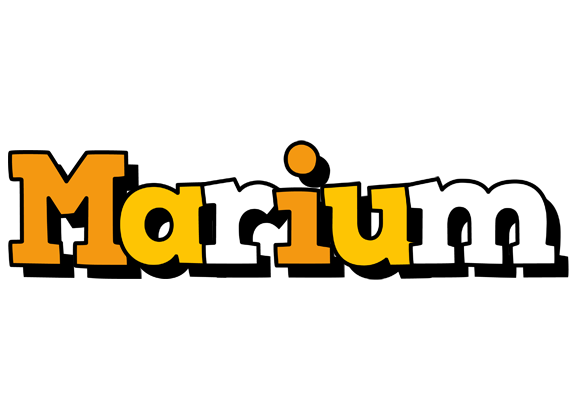 Marium cartoon logo