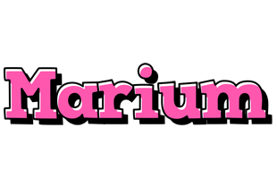 Marium girlish logo