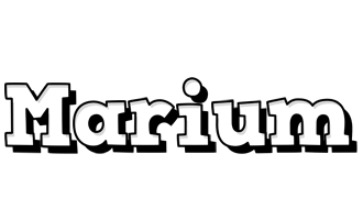 Marium snowing logo