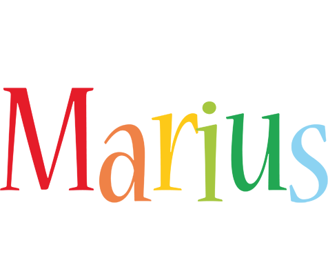 Marius birthday logo