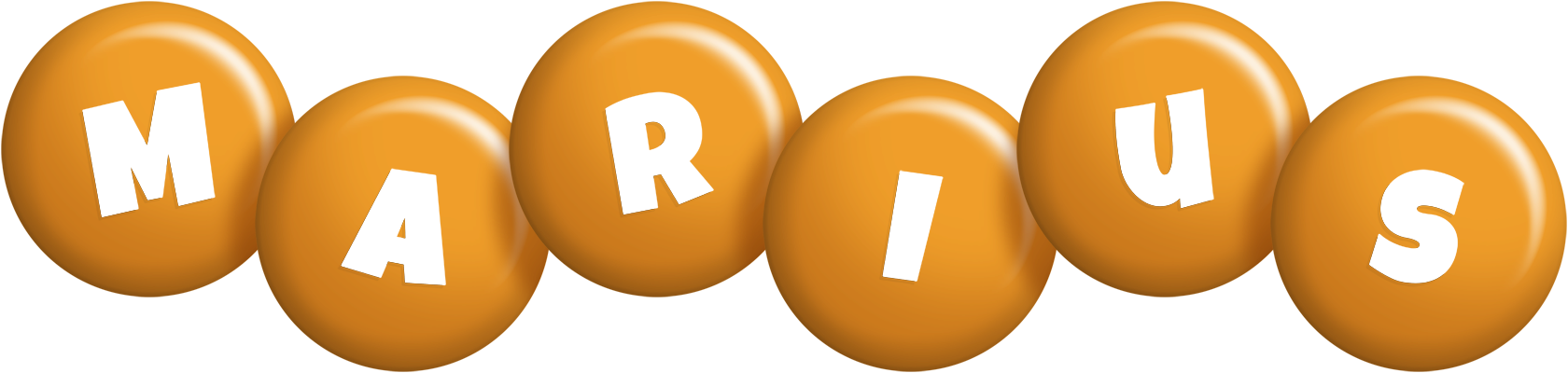 Marius candy-orange logo