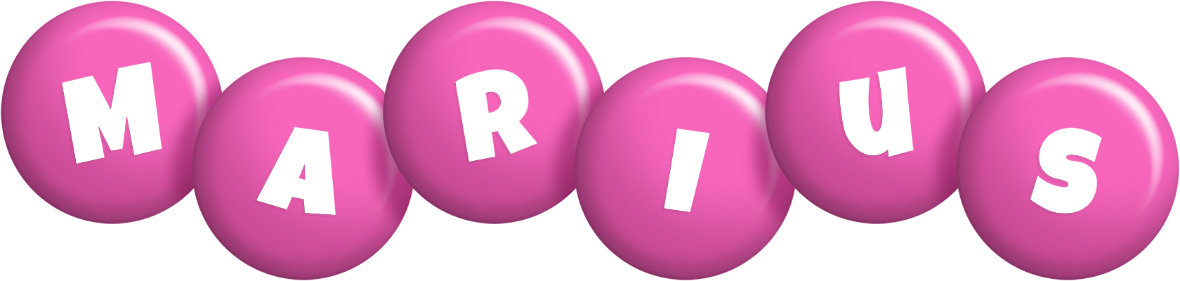 Marius candy-pink logo