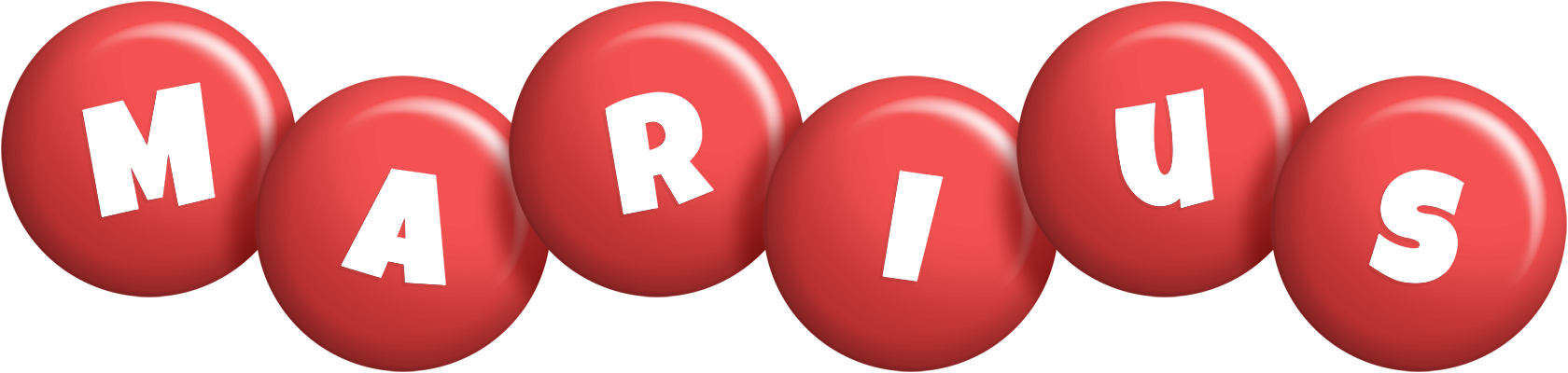 Marius candy-red logo