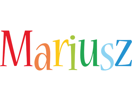 Mariusz birthday logo