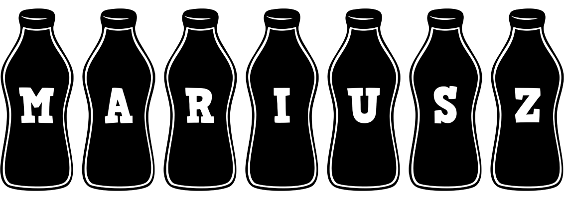Mariusz bottle logo