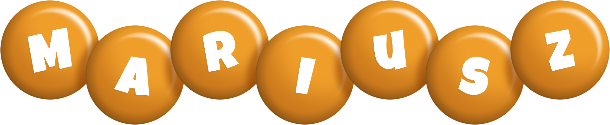 Mariusz candy-orange logo