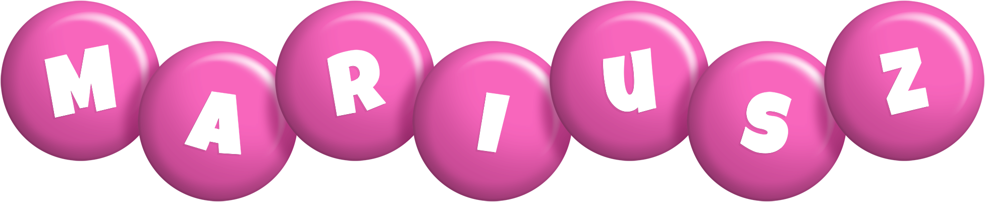 Mariusz candy-pink logo