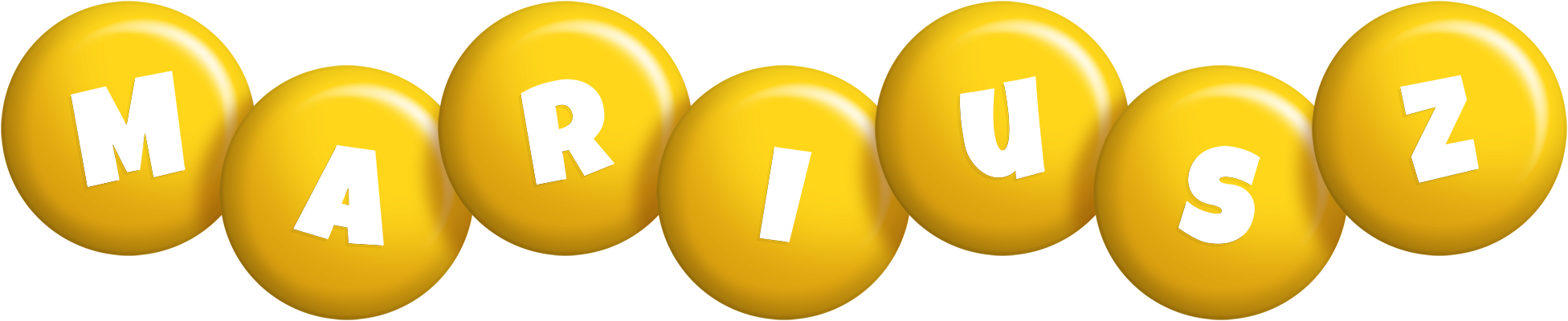 Mariusz candy-yellow logo