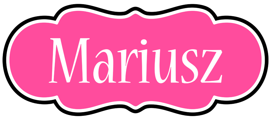 Mariusz invitation logo