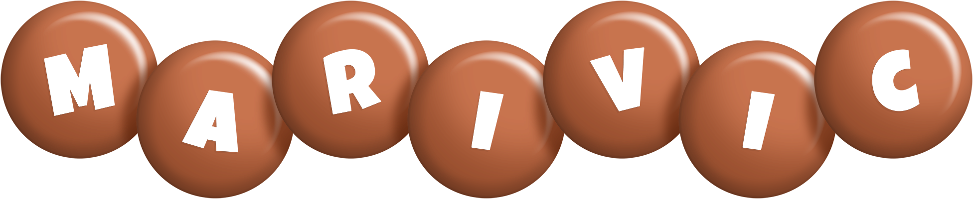Marivic candy-brown logo