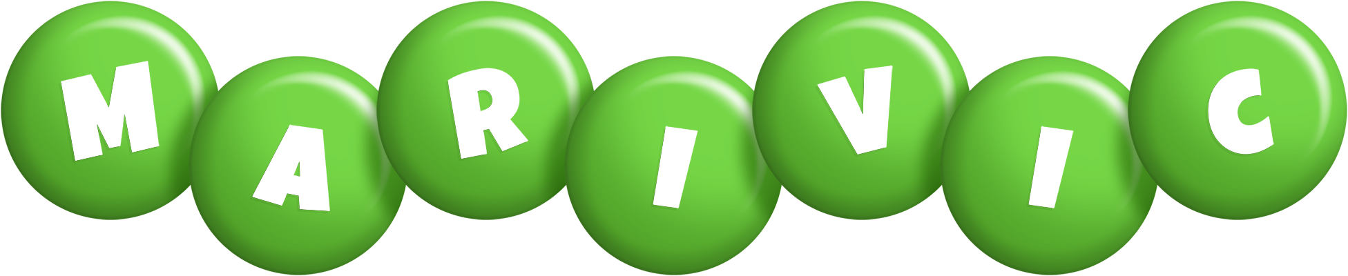 Marivic candy-green logo