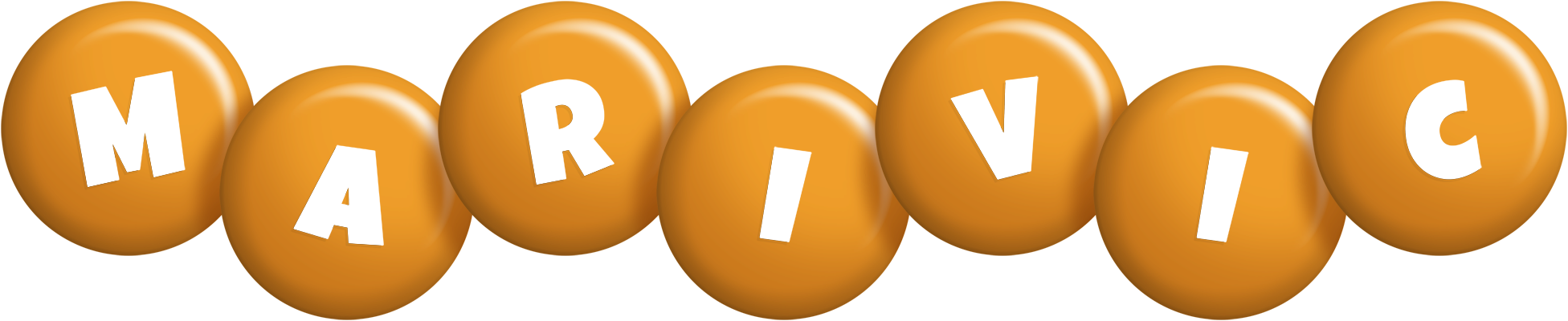 Marivic candy-orange logo
