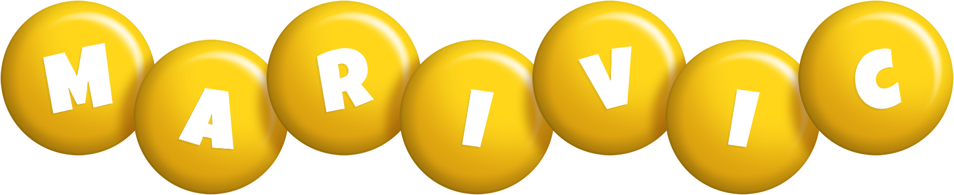 Marivic candy-yellow logo