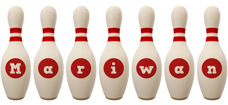 Mariwan bowling-pin logo